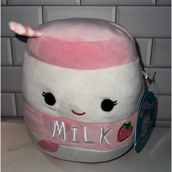 Squishmallows Toys Nwt Strawberry Milk Squishmallow Amelie Poshmark